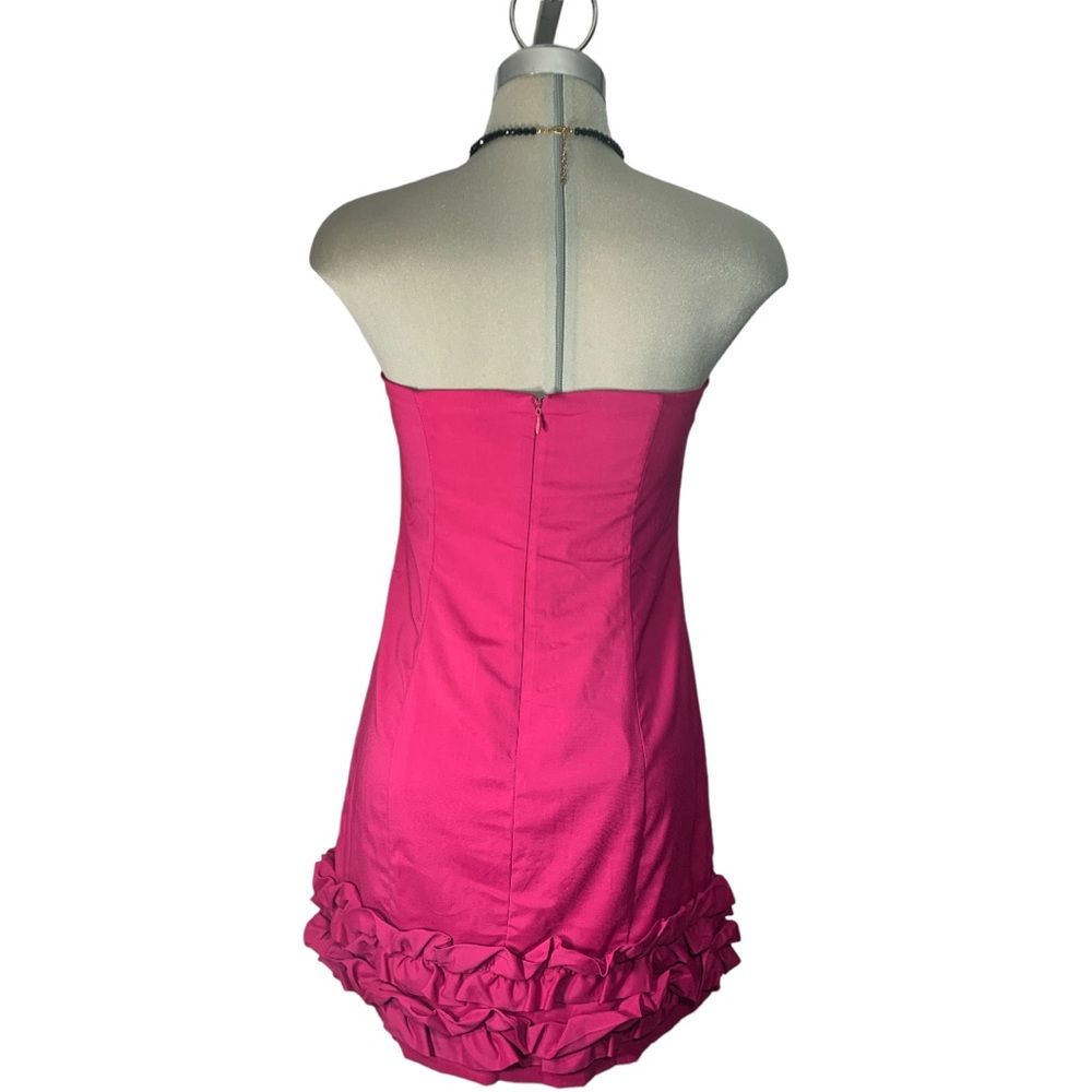 Costa Blanca Pink Strapless Dress Size M - Picture 3 of 16